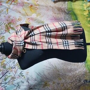 Royal Rossi cashmere scarf brown/black/white/red